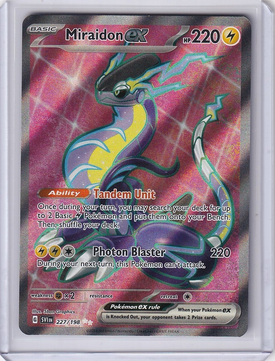 Miraidon ex 227/198 SV01: Scarlet & Violet Base Set Holo - Pokemon TCG - NM