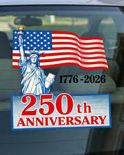 12" America'S 250Th Anniversary Stickers, 1776-2026 Car Decal, Patriotic Eagle