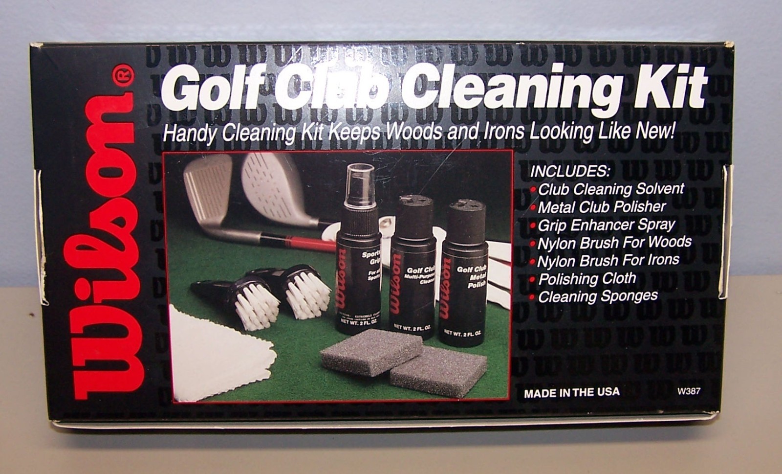 Club Cleaning Kit Solvent Polish Brushes Grip Enhancer Set