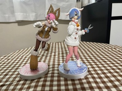 Re:Zero Rem & Ram Wolf and the 7 Young Goats Ver. Figure Set 2pcs