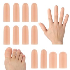 Gel Silicone Toe Protectors Cushioning Nail Coverage for Men Women Gel Toe
