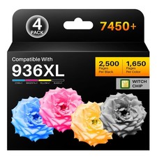 936E 936XL Ink Cartridges Combo Pack for HP OfficeJet Pro Printers 4 Pack