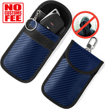 Upgraded Faraday Bag for Key Fob 2 Pack , Premium Faraday Key Fob Protector  Ca