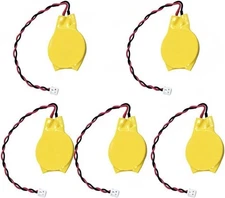 3V 2032 CMOS Battery with Wire Leads and MOLEX Connector 5PACK 