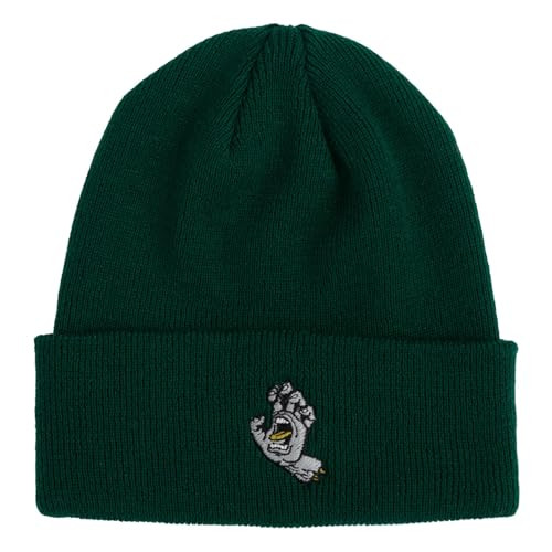Длинная шапочка с логотипом Santa Cruz Screaming Hand Beanie Shoreman одного размера цвет Лесной зелени 4490₽