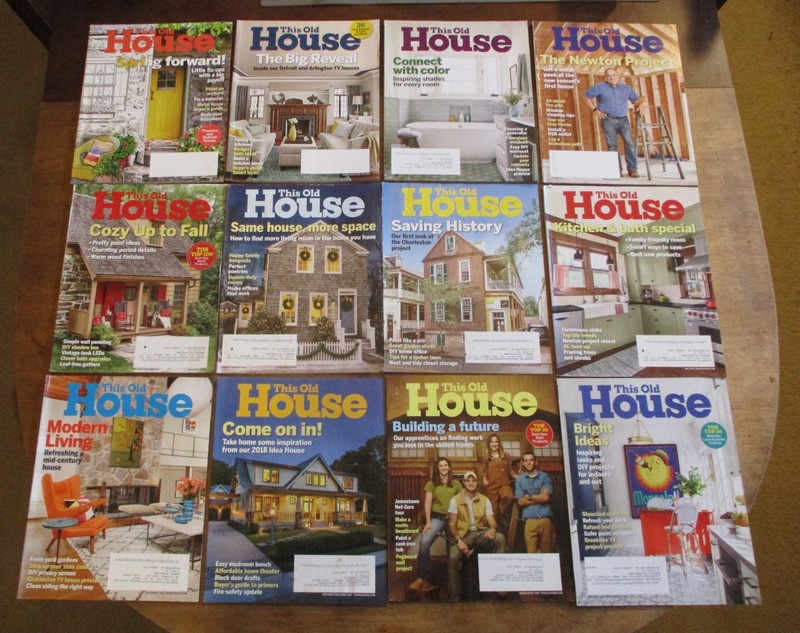 This Old House Magazine - Lot of 12 from 2017-2019