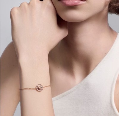 Dior Rose des Vents Bracelet 18K Pink Gold Diamond Pink Opal | eBay