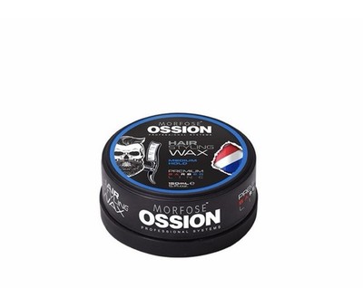 Morfose Ossion Premium Barber Line Hair Wax Medium Hold Black 150mL