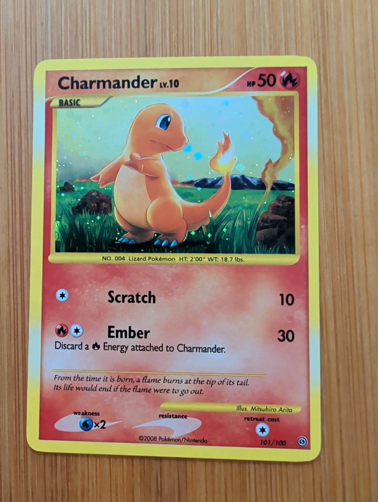 Charmander 101/100 Stormfront Holo Secret Rare