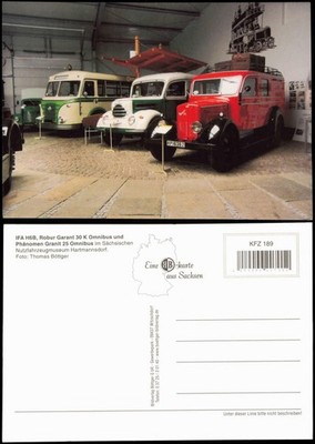 Ansichtskarte  Nutzfahrzeugmuseum Hartmannsdorf IFA Robur Omnibus 2008