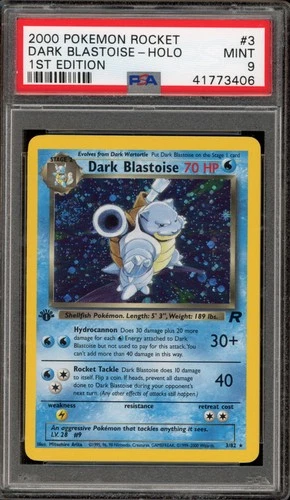 Pokemon Dark Blastoise Team Rocket 1st Edition Holo Rare #3 PSA 9 Mint