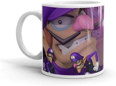 The Best Boy Waluigi Mug 11oz   Ceramic Coffee Tea Cup with Easy Grip Handle