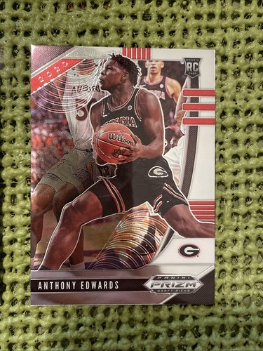 Lote de 3 tarjetas de novato Anthony Edwards Panini Prizm/Cruzada Timberwolves - Imagen 4 de 5