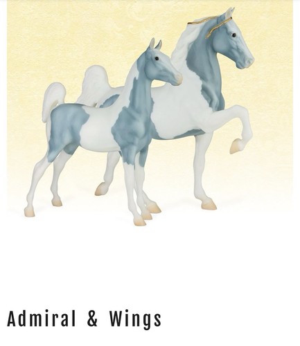 Breyer ADMIRAL & WINGS 2025 Vintage Club 5 Gaiter Weanling Blue Decorator SEALED