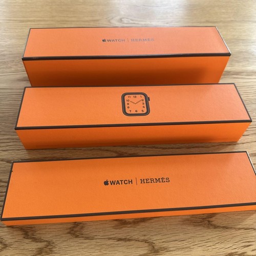 Apple Watch Hermès Edition Series 5 Stainless Steel Case 44mm With Orange Box - Photo 14 sur 20