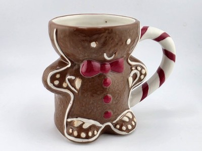 New Pottery Barn Gingerbread Mr. Spice Mug - Holiday, Christmas, Man, Coffee