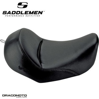 SITZBANK HARLEY DYNA / GLIDE SADDLEMEN Heels Down 806-04-0021 Solo Seat Schwa...