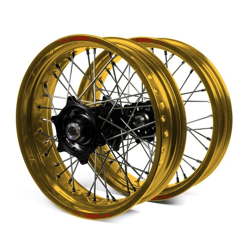 Husaberg TE300 2003-2014 Wheel Set Gold Excel Supermoto Rims Black ...