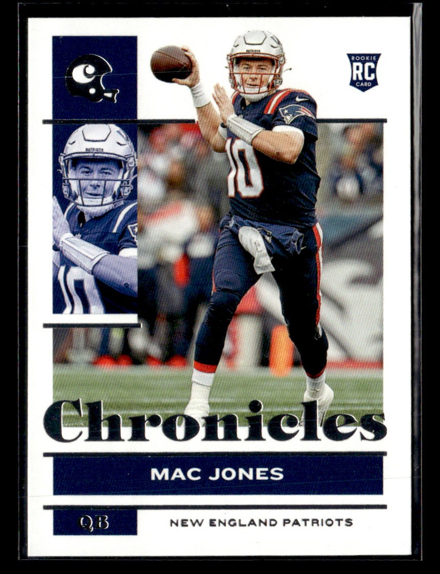 2021 Panini Chronicles #80 Mac Jones Rookie Card New England Patriots