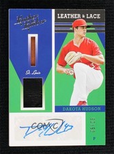 2019 Panini Leather & Lumber and Lace Signatures /25 Dakota Hudson Auto 9hx