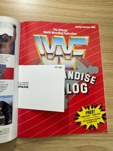 Revista WWF WWE julio 1989 Hulk Hogan Zeus salvaje guerrero grosero Fuji con funda - Imagen 8 de 8