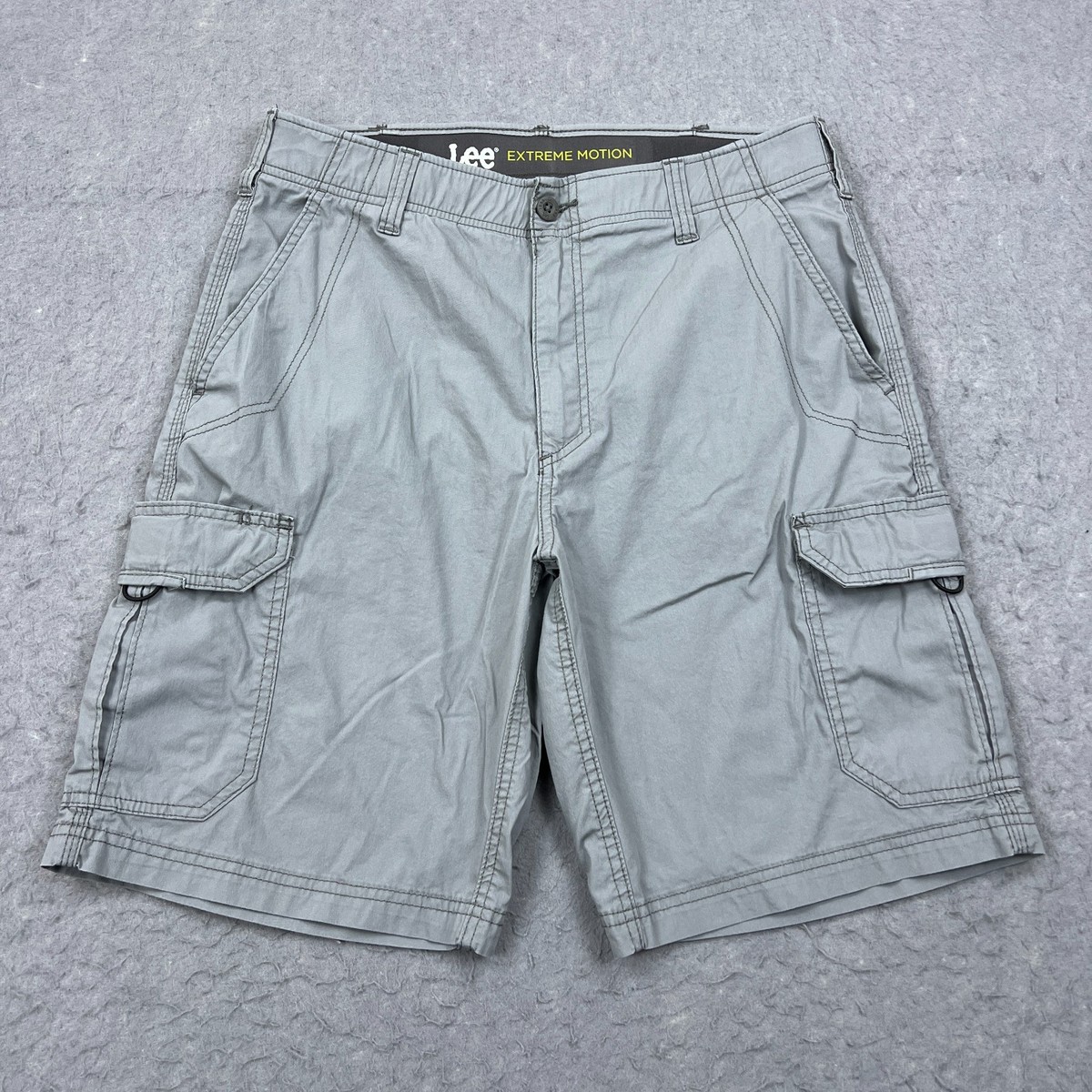 ペルフェクト Lee Extreme Motion Crossroad Cargo Shorts Mens 34 Silver