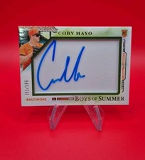 2025 Panini Boys of Summer Coby Mayo Jumbo Acetate Auto /199 Orioles 