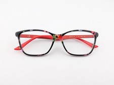 Escada Eyeglasses, Frames Only, Italy, VES A27 0AP3, 53-15-140, Black/Coral