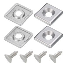 4Pcs 3030 EU Standard T-Slot 9mm Hole Dia Aluminum End Cap 30x30mm Silver