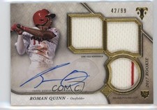 2017 Topps Triple Threads Rookies and Future Phenoms 42/99 Roman Quinn Auto 1ek2