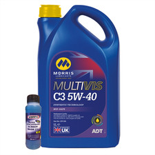 Morris 5W40 Fully Synthetic Engine Oil 5L ACEA C3 Longlife-04 + Screen Wash 8.40 per litre