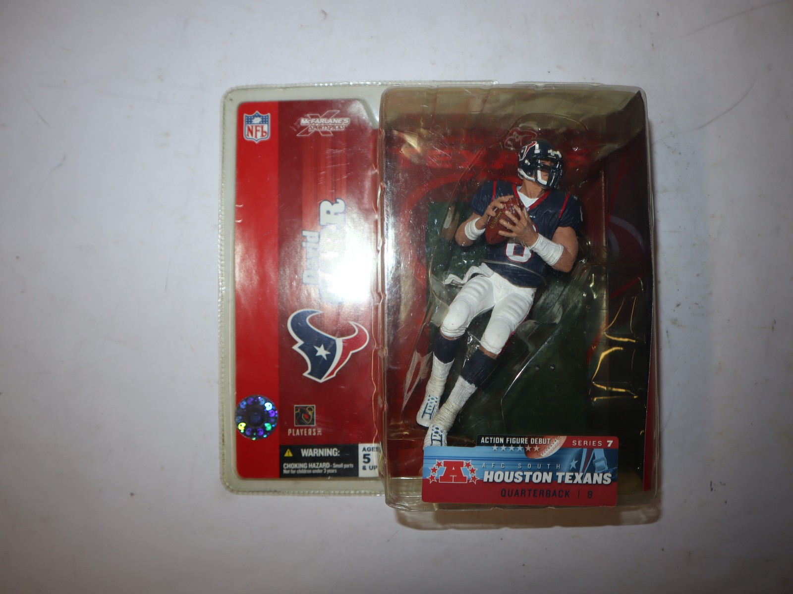 David Carr #8 Houston Texans Blue Shirt 2003 McFarlane Series 7