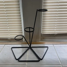 Ice Cream Cone Stand Holder Wrought Iron Ice Cream Display Rack for 3 Cones