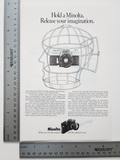 Minolta Camera Vintage Photography Magazine Ephemera Print Ad Imagination