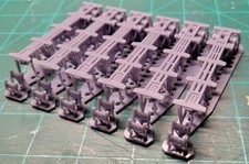 N Scale Shipping Container Trailer - 6 PACK Resin 3D Printed in HIGH Detail