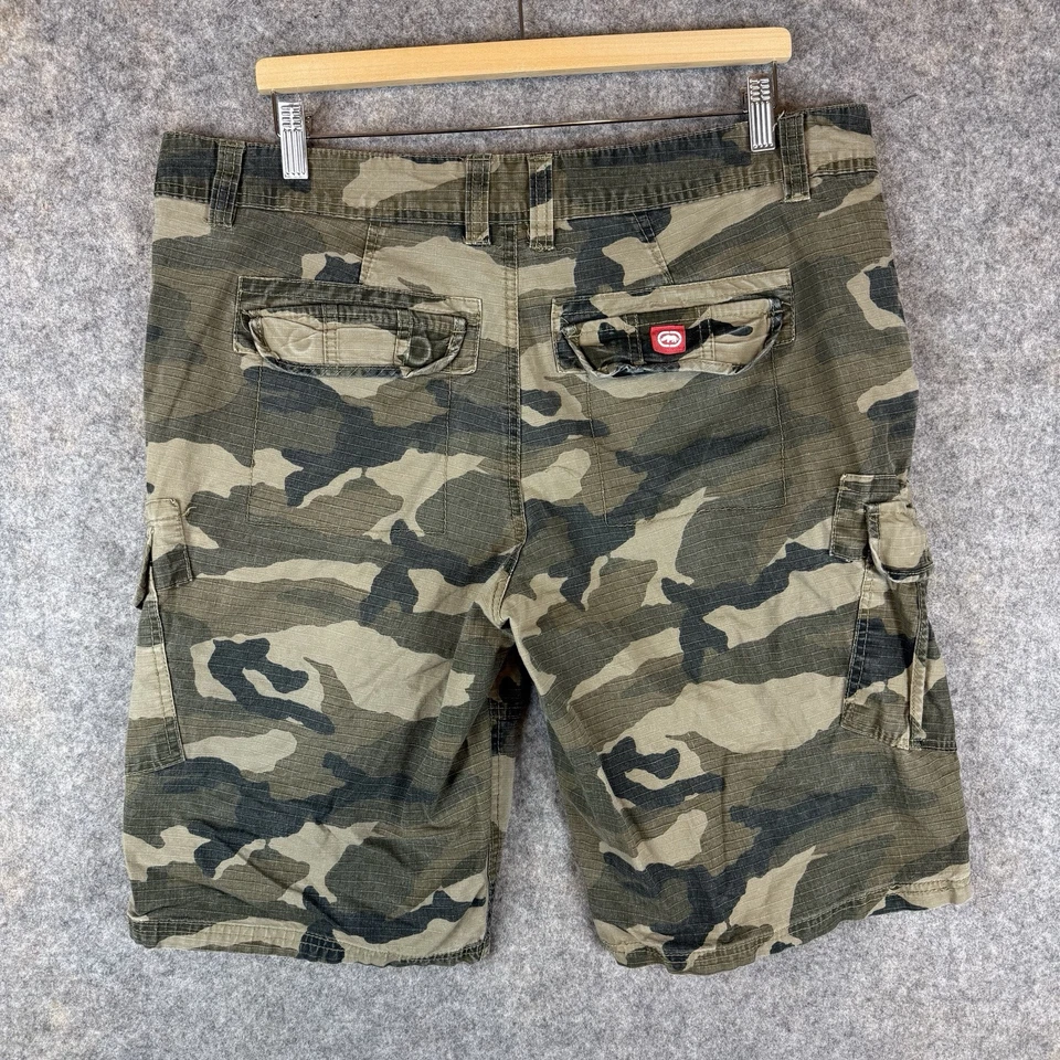 Pantalones Cortos de Carga Ecko Unltd Camuflados Para Hombres 38 Verde Ripstop Utility Y2K Patinador Grunge Foto 2 de 4