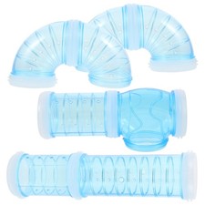 1 Set Durable Blue Plastic Hamster Cage Supply DIY Maze Connector