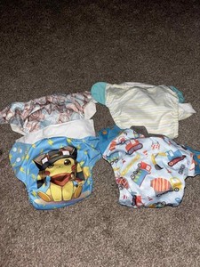 Cloth Diapers And Inserts With Bag
