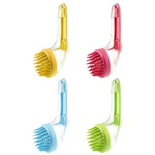 Soft Dog Bath Brush Pet Shampoo Massage Dispenser Grooming Shower Silicone