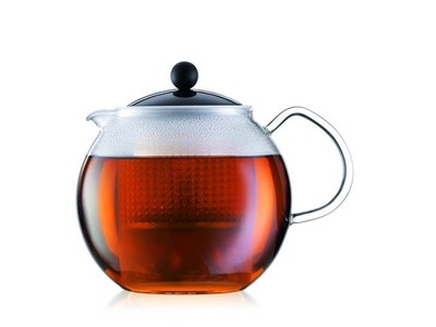 Bodum Teekanne Mit Druck In Borosilikatglas Und Kunststofffilter 1,5 Lt