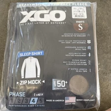 XGO Heavyweight Tech Fleece Zip Mock Sleep Shirt Phase 4
