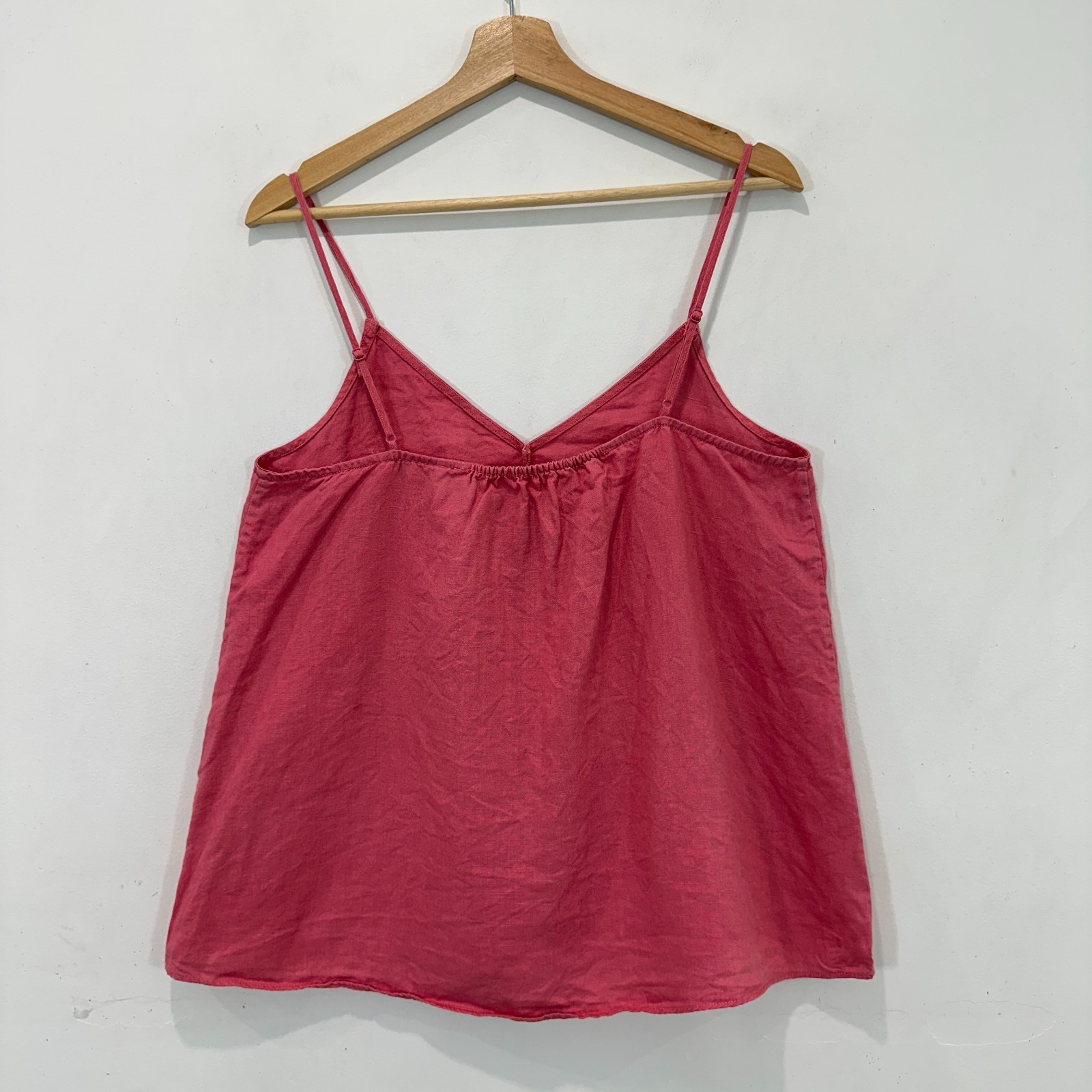 Country Road Cami Top Women AU 10 Red Adjustable Straps Cotton image 2