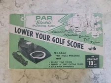 Vintage 19th Hole Par Electric Putting Cup Model 1901 - Tested Original Box!