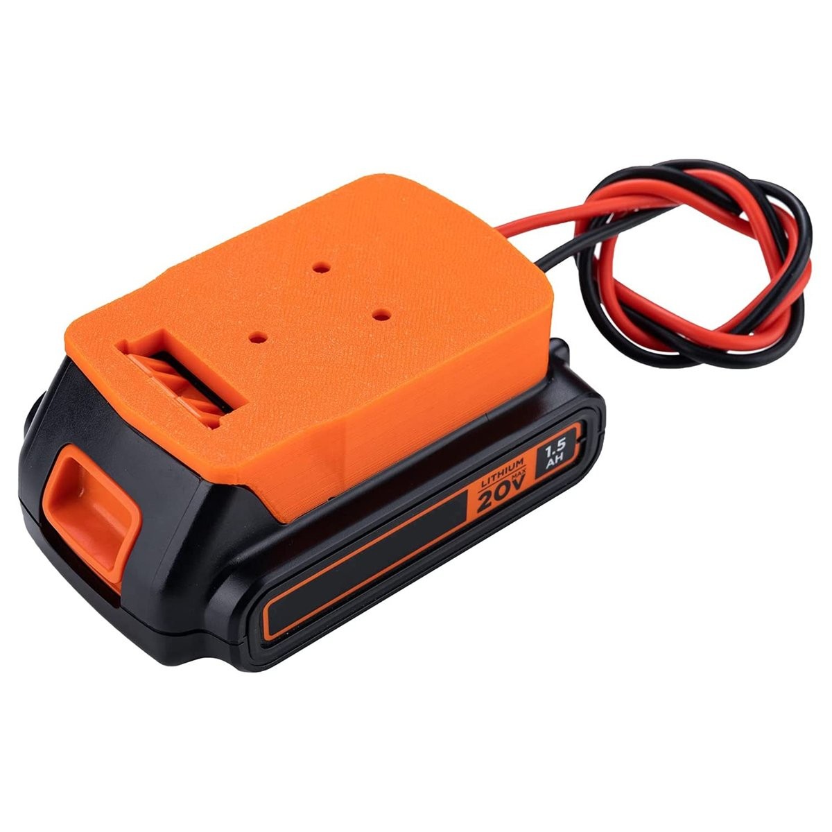 For  Black&Decker 20v Battery Adapter Holder dock w/ Wire Leads For Power NEW