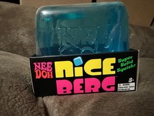 NeeDoh Nice Berg Blue XL Giant Nee Doh Niceberg Squishy Cube Viral TikTok