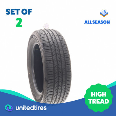 Set of (2) Used 225/60R17 Green Max Optimum HP 99H - 9.5/32