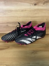 Adidas Predator Accuracy.1 FG GW4600 Black Pink Woman Size 8 Soccer Cleats USED