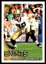 Jeremy Shockey 2010 Topps #17 Saints NFL READ FREE SHIPPING AutographDen