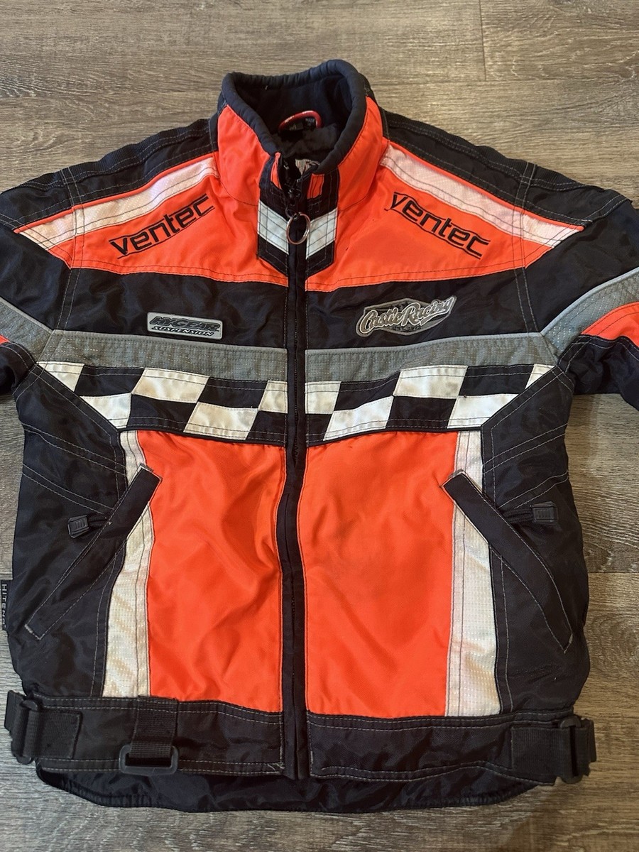 Castle X Racewear Jacket Youth Medium Orange Black Snowmobile