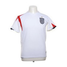 England, Poloshirt, Größe: S, Weiß, Print, Herren #Wok